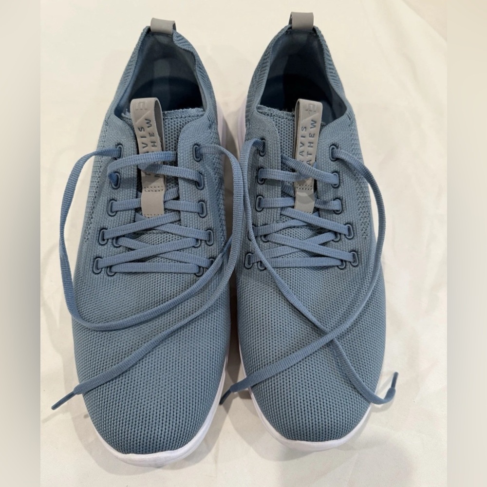 Travis Mathew The Daily Lite II Shoes Mens 10 Blue Golf Casual Walking Sneakers